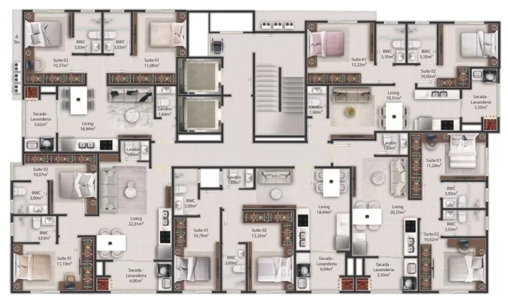 Imagem Brezza Di Mare - Apartamento à venda no bairro Morretes - Itapema/SC