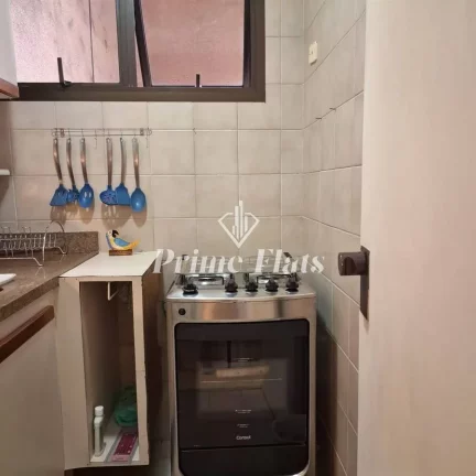 Imagem Flat disponível para locação no Condomínio Edifício Flat London Residence Service, com 42m², 1 dormitório e 1 vaga