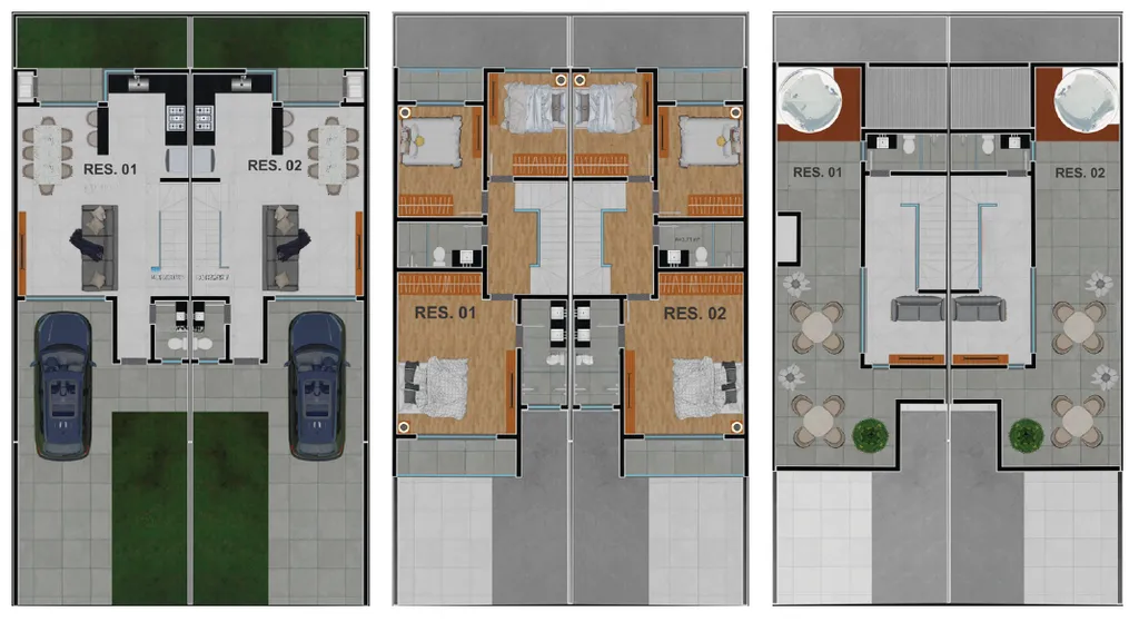 Imagem Casa de alto padrão em condomínio no Guabirotuba: 3 quartos, 1 suíte, 4 banheiros, 2 vagas, 187,72m² - Curitiba-PR