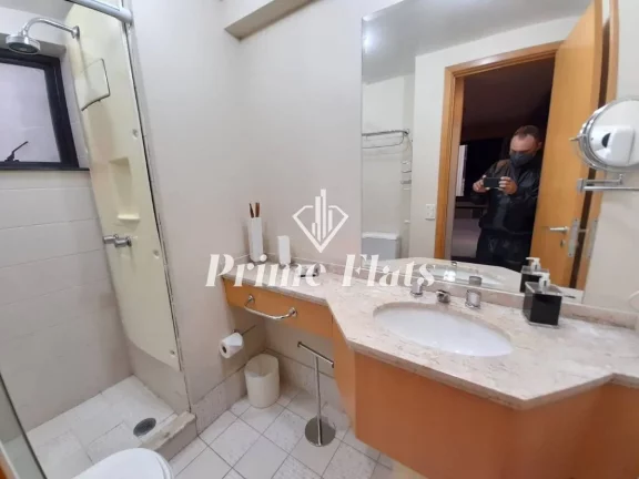Imagem Flat disponível para locação no Transamerica Executive Jardins, com 32m², 1 dormitório e 1 vaga