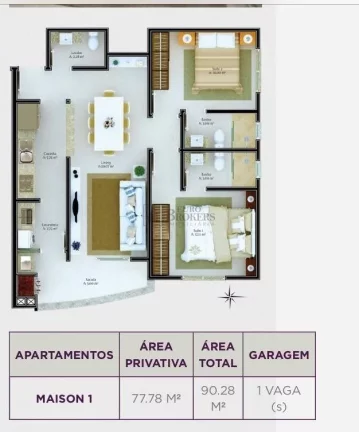 Imagem Apartamento mobiliado no Alameda Provence em Camboriú.