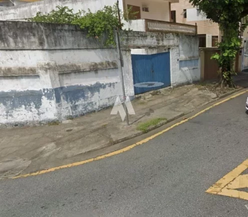 Imagem Terreno com 350m² - esquina - totalmente murado - venda - Aparecida - Santos/SP