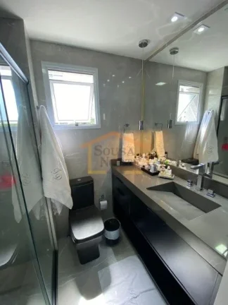 Imagem Apartamento com 120 m², possui 3 dormitórios, sendo 3 suítes, total de 4 banheiros com o lavabo, ...