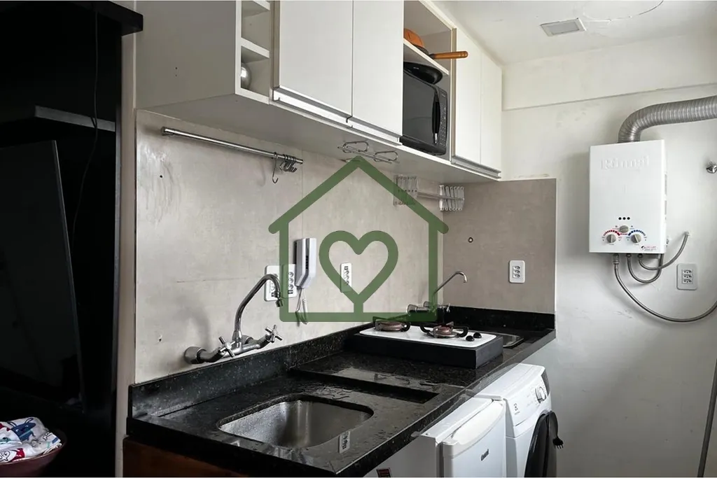 Imagem Apartamento 1 dormitório desocupado com vaga de garagem, 33m2, semi mobiliado, em prédio com eleva...