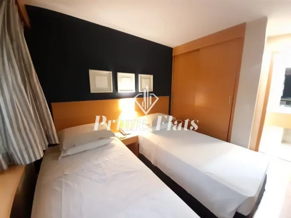 Imagem Flat disponível para locação no Transamerica Executive Jardins, com 32m², 1 dormitório e 1 vaga