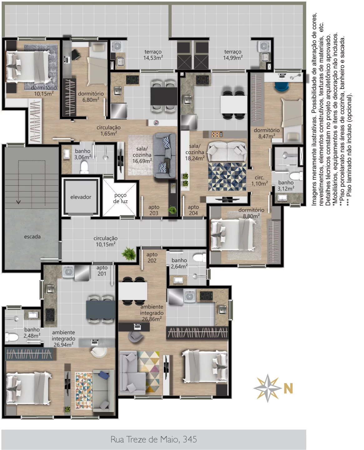 Imagem Apartamento 2 quartos para venda no bairro Centro em Caxias do Sul