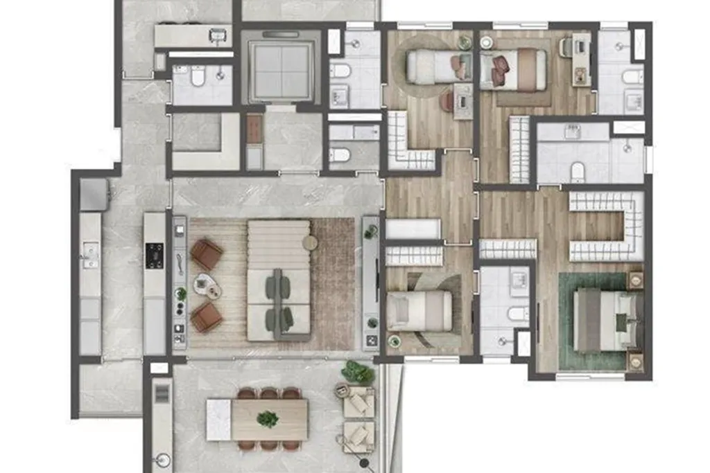 Imagem Apartamento à venda em São Paulo, Indianópolis, com 4 quartos, 189m2