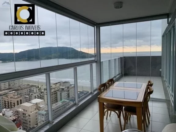 Imagem Belíssimo apartamento vista mar em Santos, com 380m², design diferenciado,