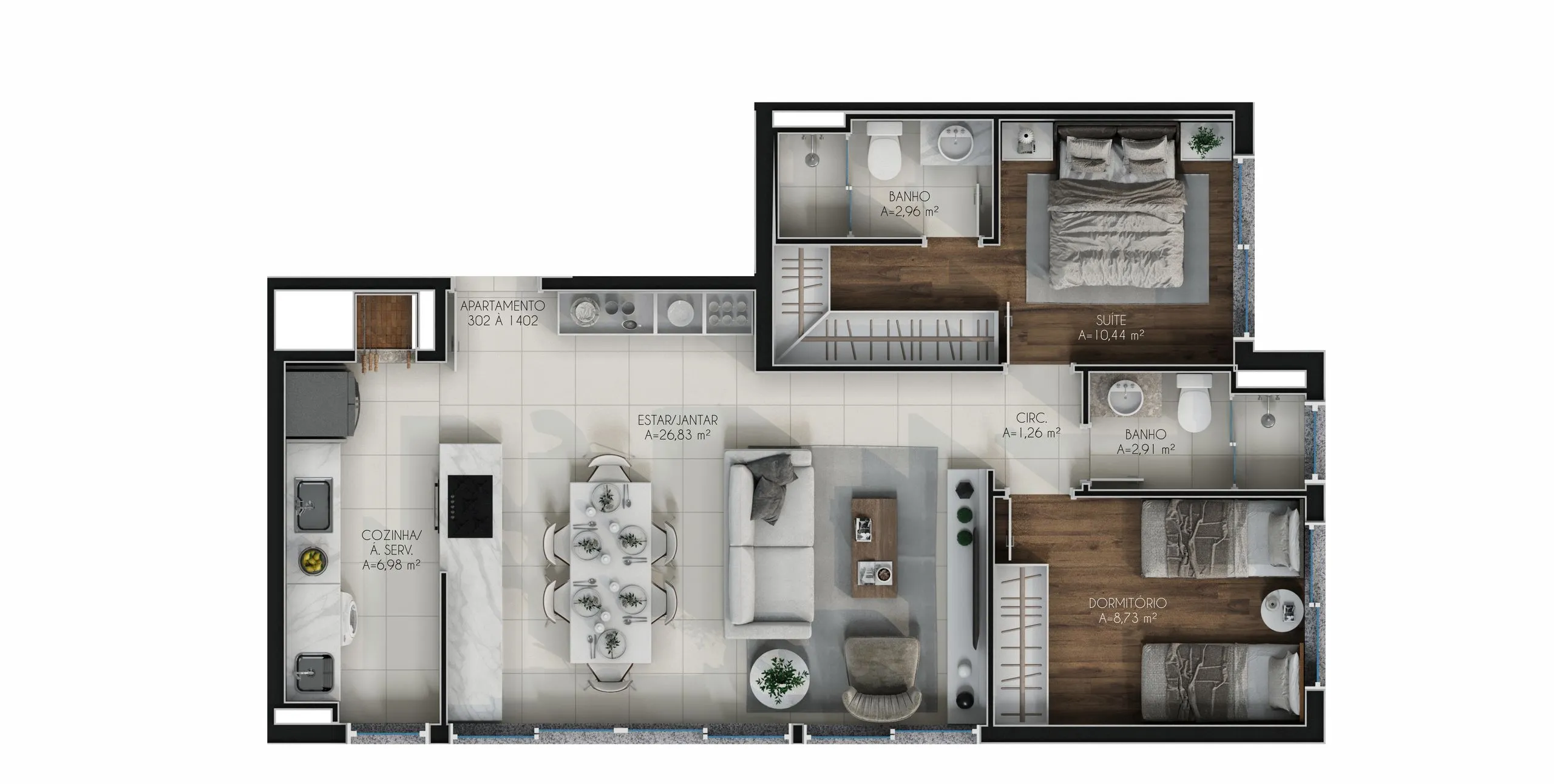 Imagem Apartamento à venda em Porto Alegre, Jardim Botânico, com 2 quartos, 79m2