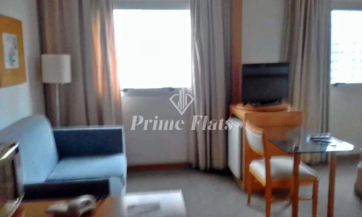 Imagem Flat disponível para venda no Quality Suites Oscar Freire em Pinheiros, com de 32m², 1 dormitório e 1 vaga
