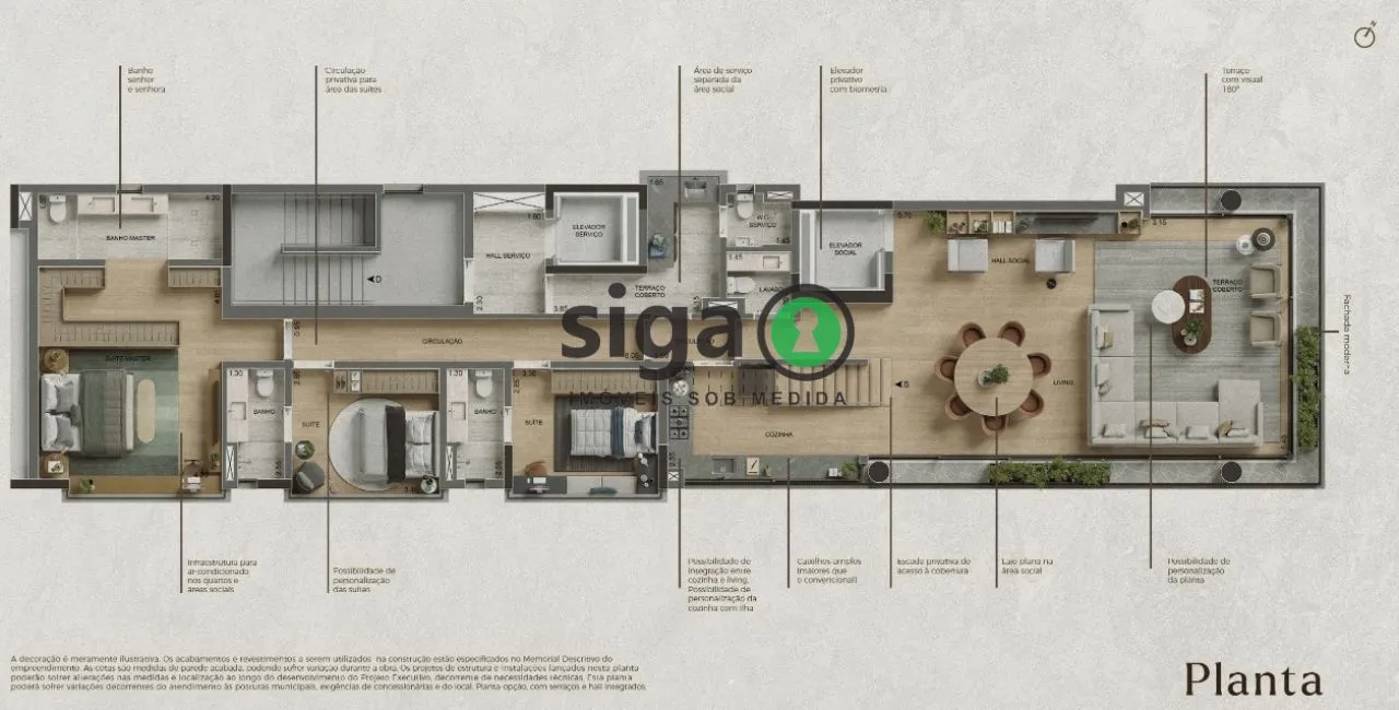 Imagem Cobertura Duplex para venda no Itaim 03 suítes, São Paulo - SP