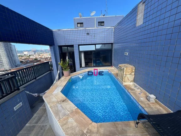 Imagem Cobertura com 3 dormitórios à venda, 138 m² por R$ 680.000,00 - Estuário - Santos/SP