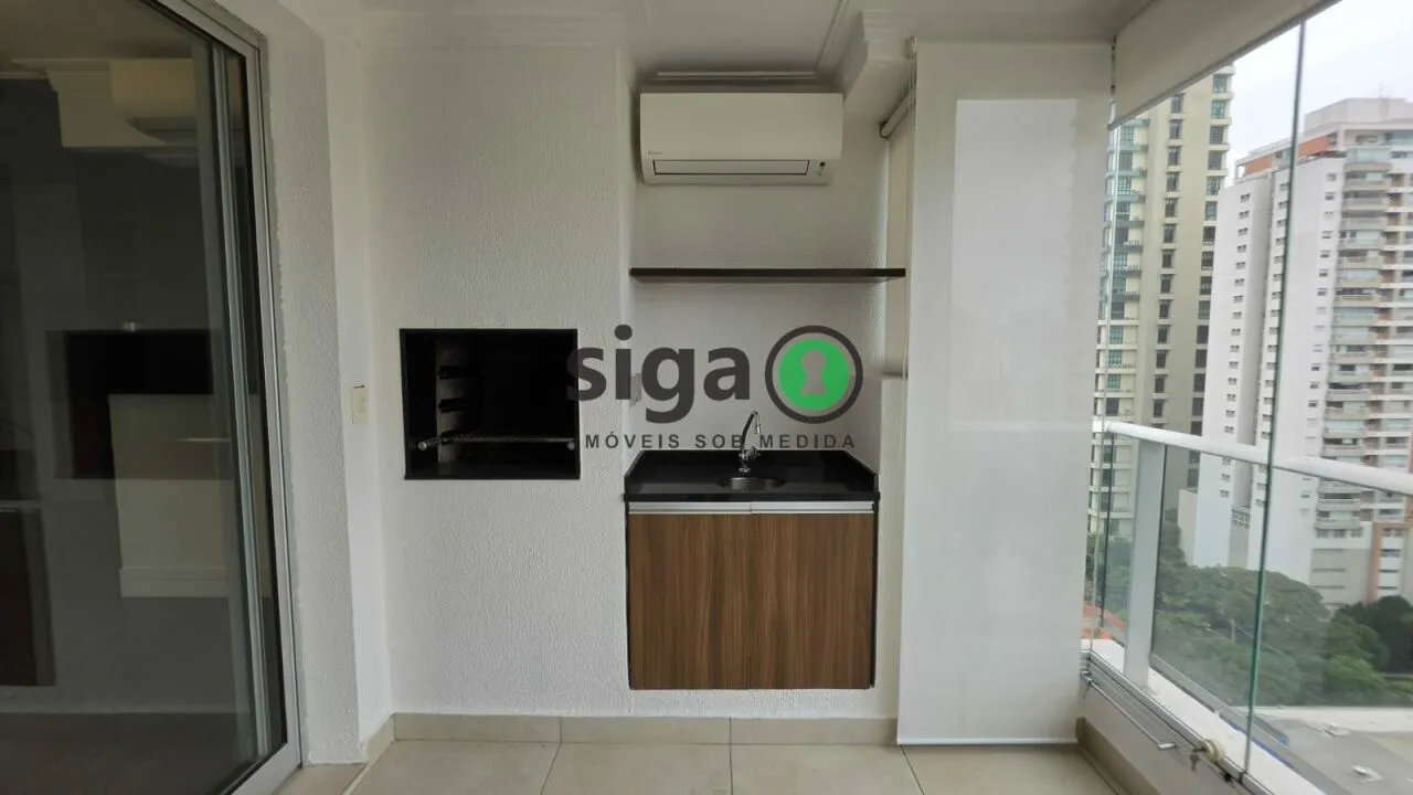 Imagem Brooklin - 105 m² - 2 dormitórios sendo 2 Suítes - Varanda Gourmet - Pronto para Morar