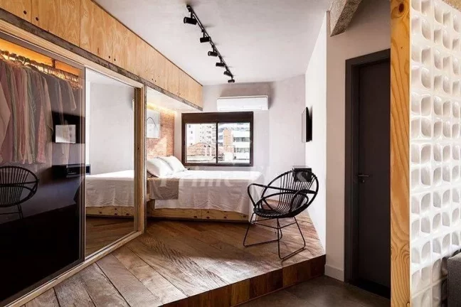 Imagem Flat disponível para venda no Contemporâneo Home e Service, com 42m², 1 dormitório e 1 vaga