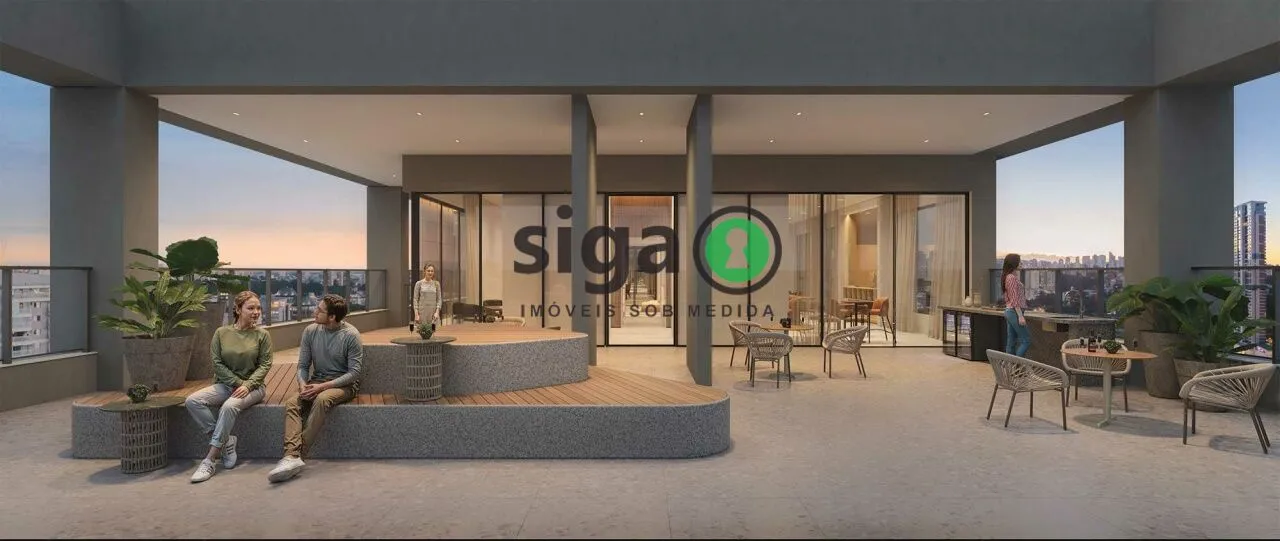 Imagem apartamento de 74m² no Brooklin com 2 Suítes, vaga e banheiro com ventilação Natural