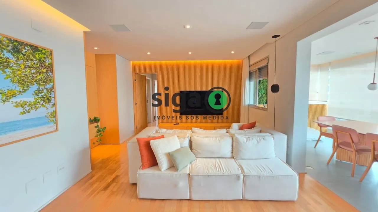Imagem Brooklin - 105 m² - 2 dormitórios sendo 2 Suítes - Varanda Gourmet - Pronto para Morar