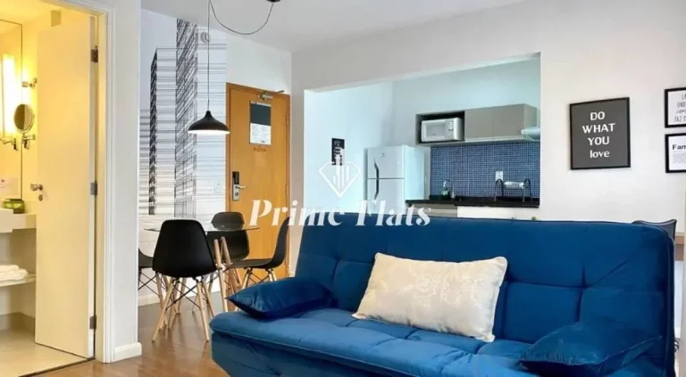 Imagem Flat disponível para venda no Aparthotel Adagio São Paulo Berrini Hotel, com 42m², 1 dormitório e 1 vaga