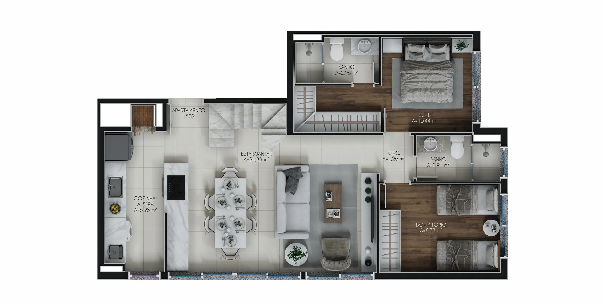 Imagem Apartamento à venda em Porto Alegre, Jardim Botânico, com 2 quartos, 79m2