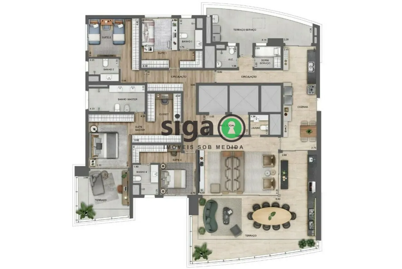 Imagem Apartamento para venda no Paraíso 04 suítes, São Paulo - SP