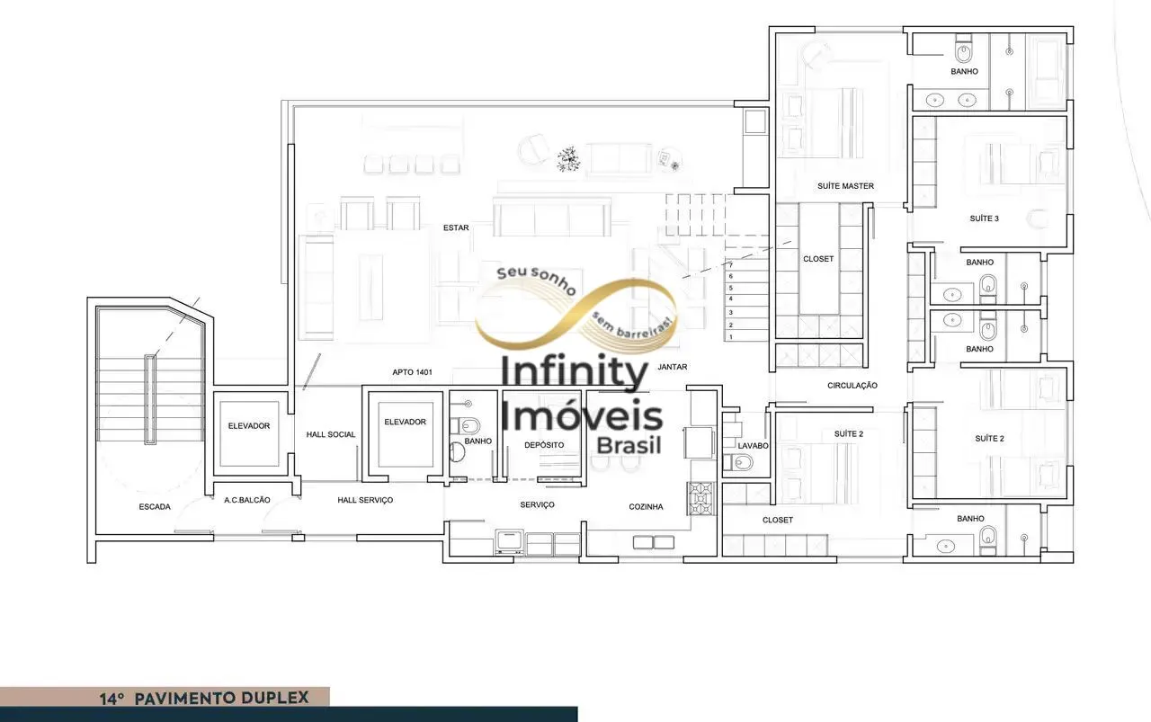 Imagem Halley - Apartamento à venda no bairro Santa Lúcia - Belo Horizonte/MG