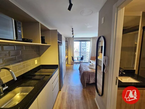 Foto do imóvel Studio com 1 dormitório para alugar, 24 m² - Auxiliadora - Porto Alegre/RS