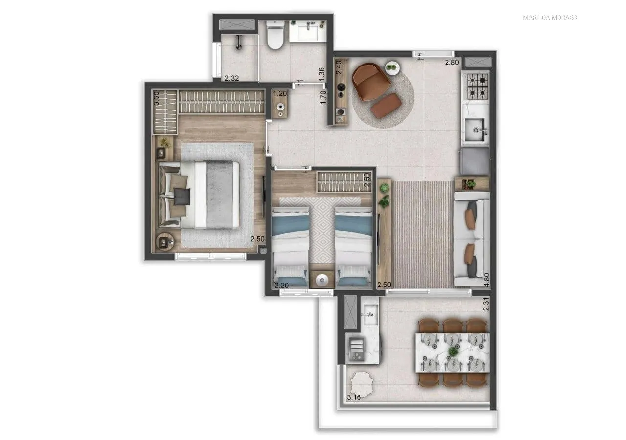 Imagem Conheça este lindo apartamento à venda no Origem Penha, situado na Penha de França, São Paulo. C...