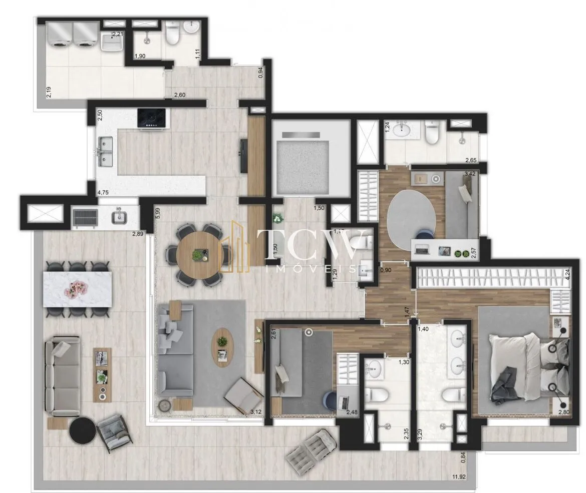 Imagem Apartamento à venda no bairro Moema - São Paulo/SP, Zona Sul
