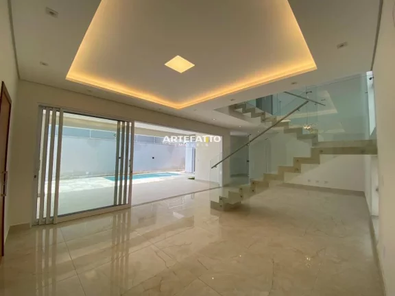 Imagem Casa de condomínio à venda, no Residencial São Vicente, em Franca, Chácara Espraiado, com 4 quartos, 306m2
