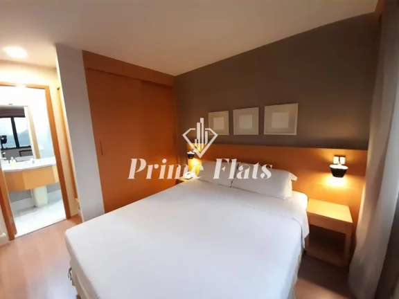 Imagem Flat disponível para locação no Transamérica Executive Jardins, com 28m², 1 dormitório e 1 vaga