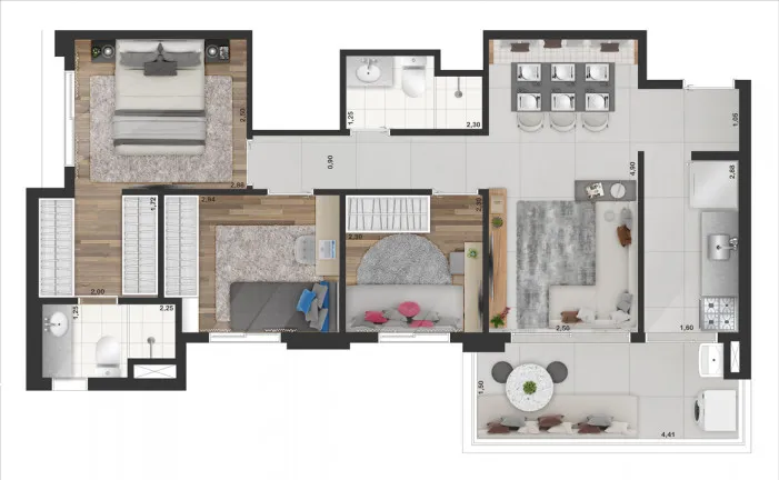 Imagem Apartamento com 3 Quartos à Venda, 52 m² em Indianópolis - São Paulo