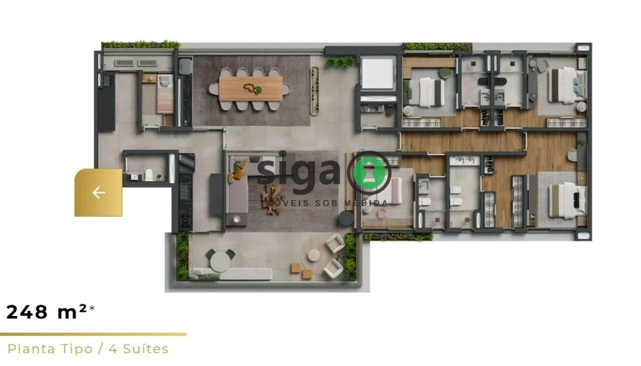 Imagem Apartamento para venda no Paraíso com 04 suítes, São Paulo - SP