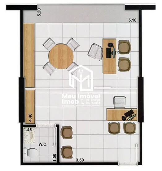 Imagem Connect Towers Sala comercial 1.010,64m² 24 vagas