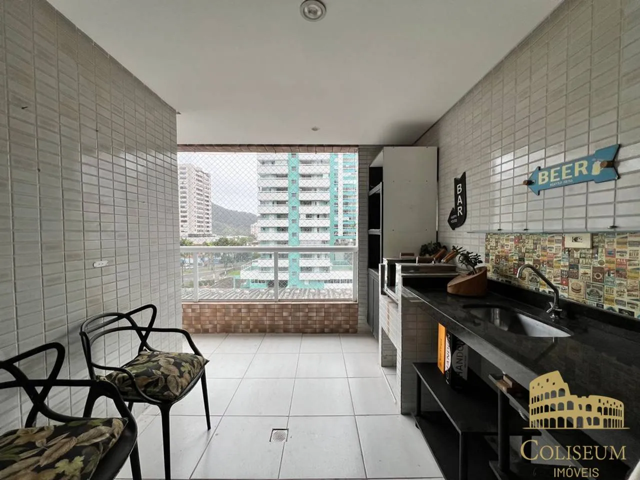 Imagem Apartamento com 2 dormitórios para alugar, 82 m² por R$ 3.500,00/mês - Canto do Forte - Praia Grande/SP