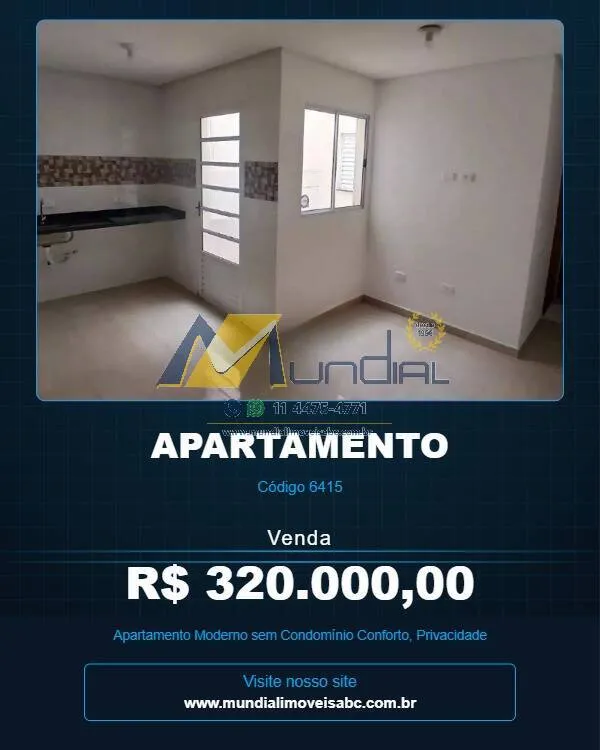 Imagem Apartamento Moderno sem Condomínio Conforto, Privacidade