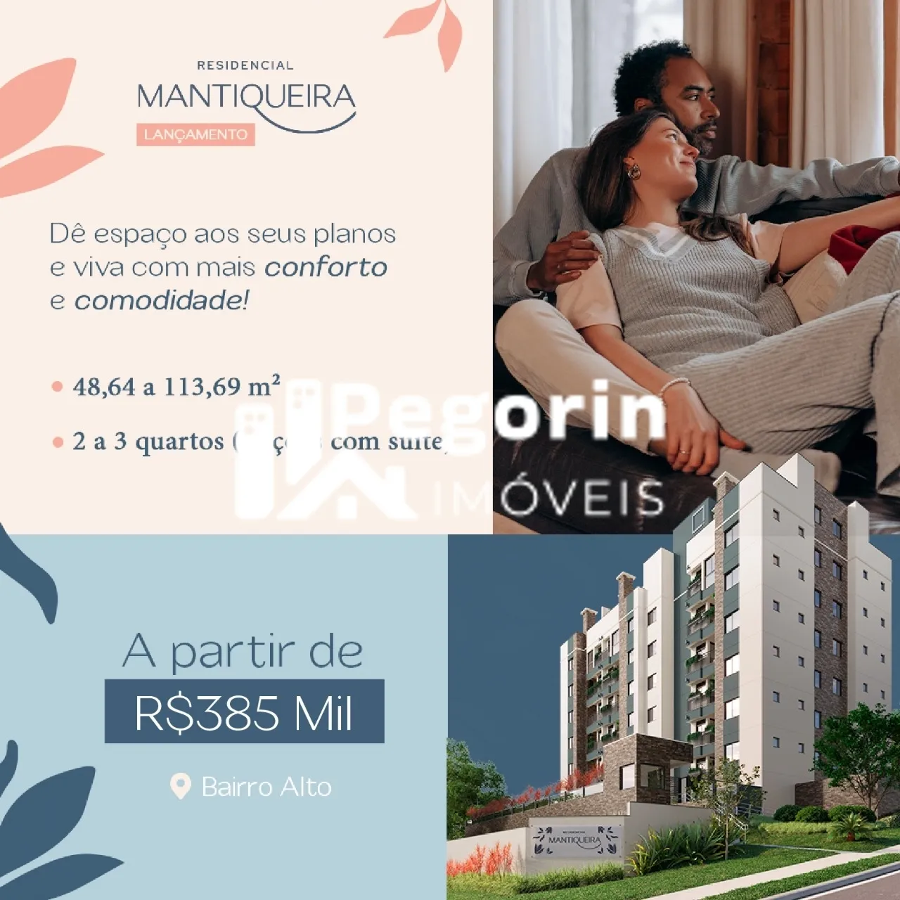 Imagem Apartamento à venda em Curitiba, Bairro Alto, com 2 quartos, 56,00m²