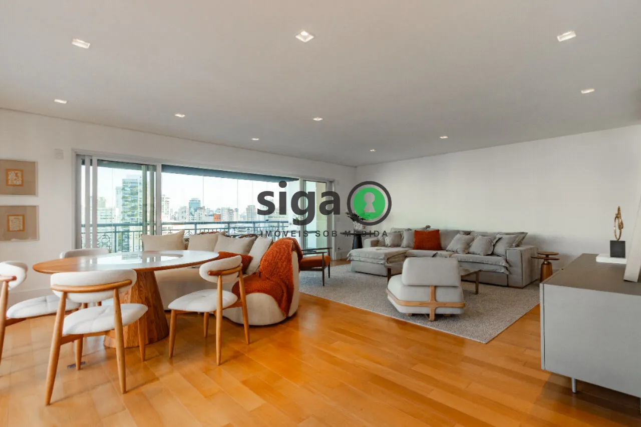 Imagem Apartamento Alto Padrão no Itaim Bibi de 3 Quartos com 5 Vagas - 275m² à Venda.