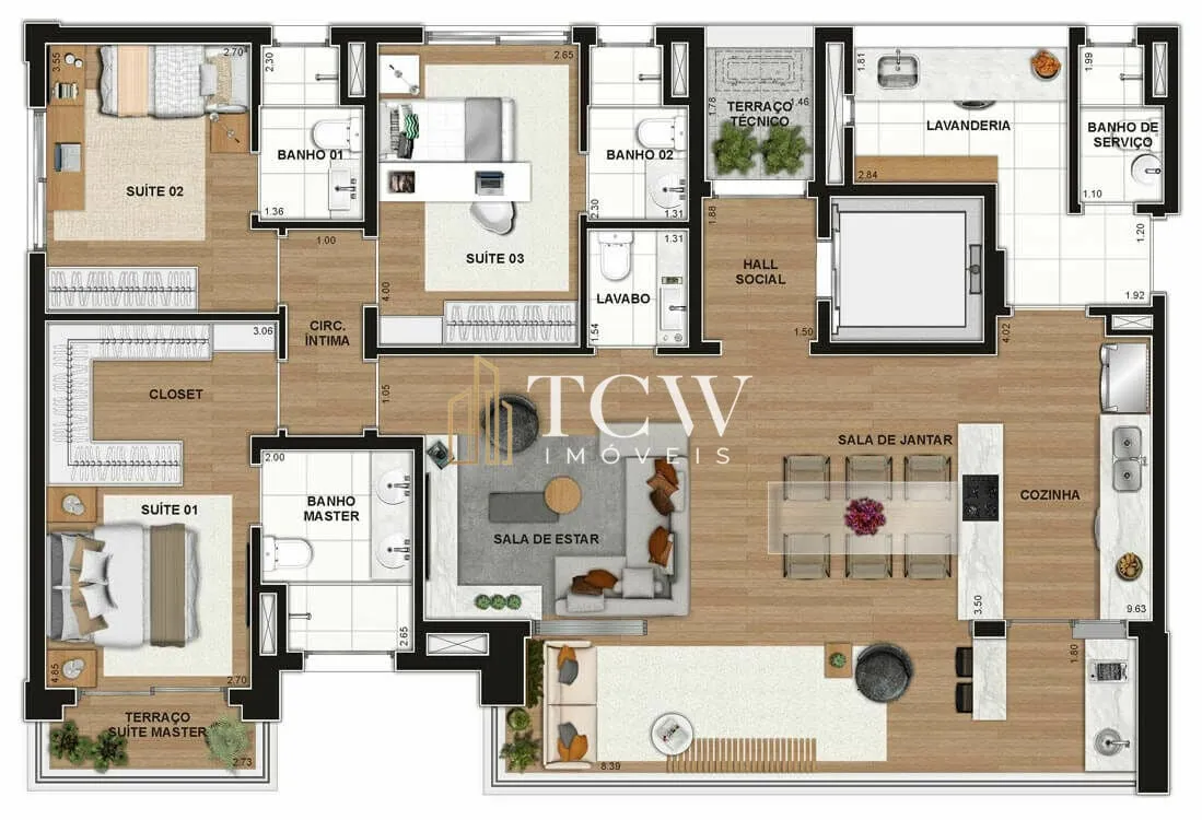 Imagem Apartamento à venda 3 suítes no Itaim Bibi