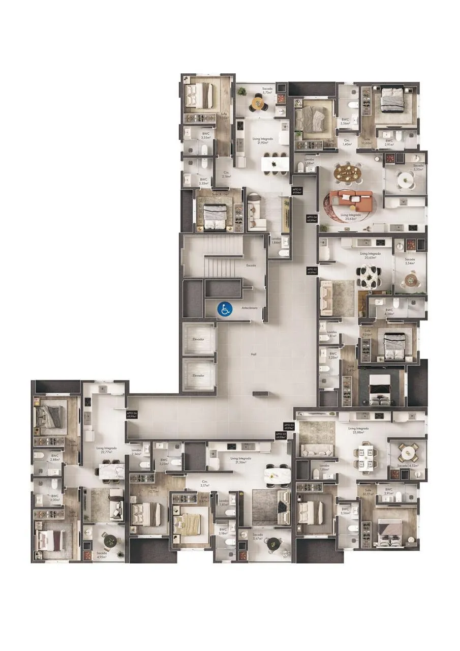 Imagem Apartamento à venda com 70m2 por R$ 670.000,00