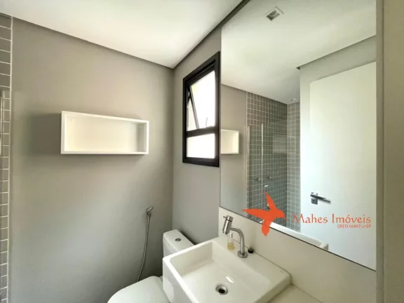 Imagem Apartamento para locação em Pinheiros, São Paulo-SP: 1 quarto, 1 suíte, 1 sala integrada, 1 banheiro, 1 vaga e 33m². Venha conhecer!