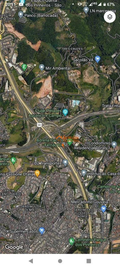 Imagem Área à venda, 2424 m² por R$ 1.200.000,00 - Três Cruzes - São Paulo/SP