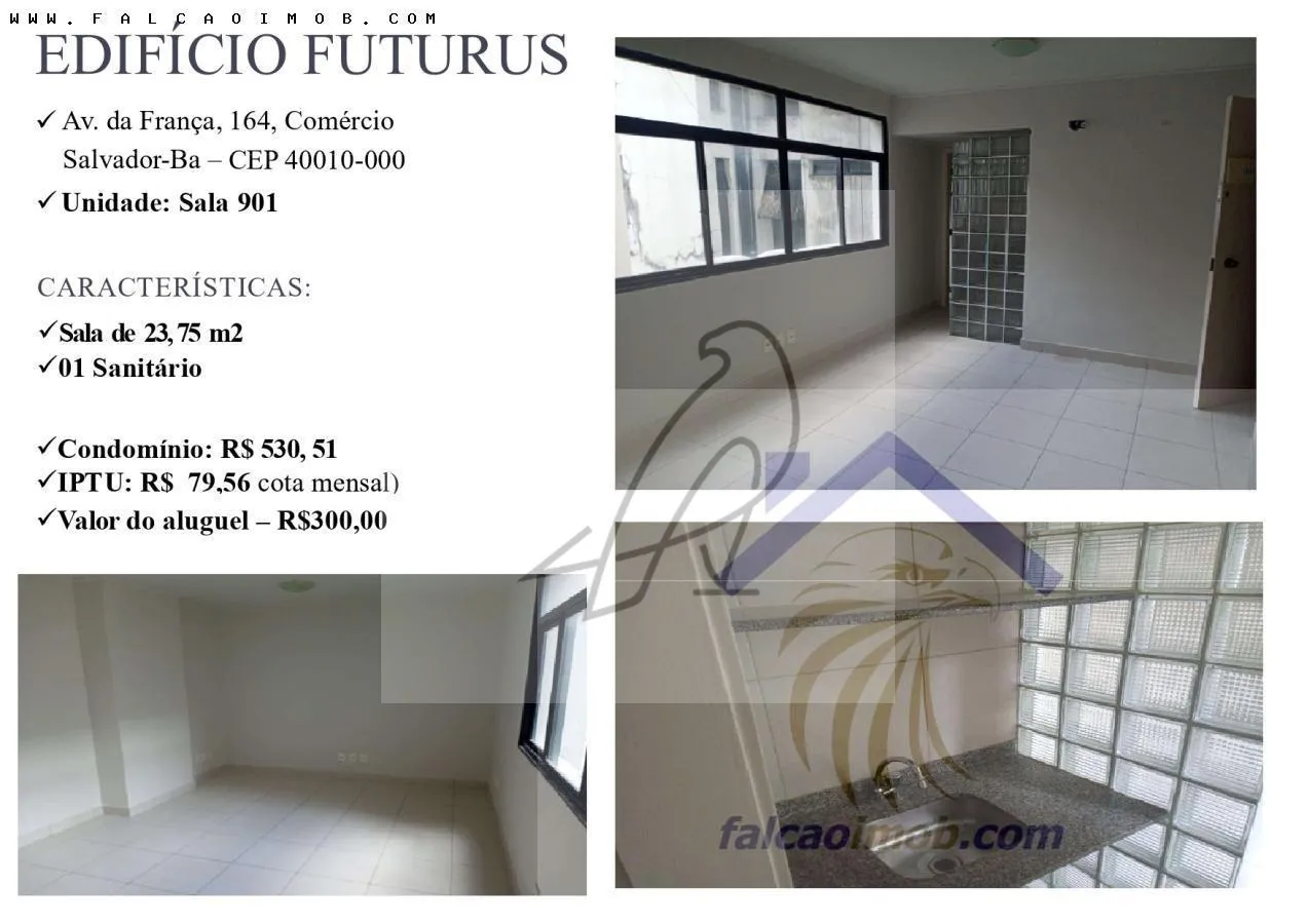 Imagem Sala Comercial para Locação em Salvador / BA no bairro Comércio
