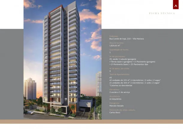 Foto do imóvel Apartamento com 4 Quartos à Venda, 155 m² em Vila Mariana - São Paulo