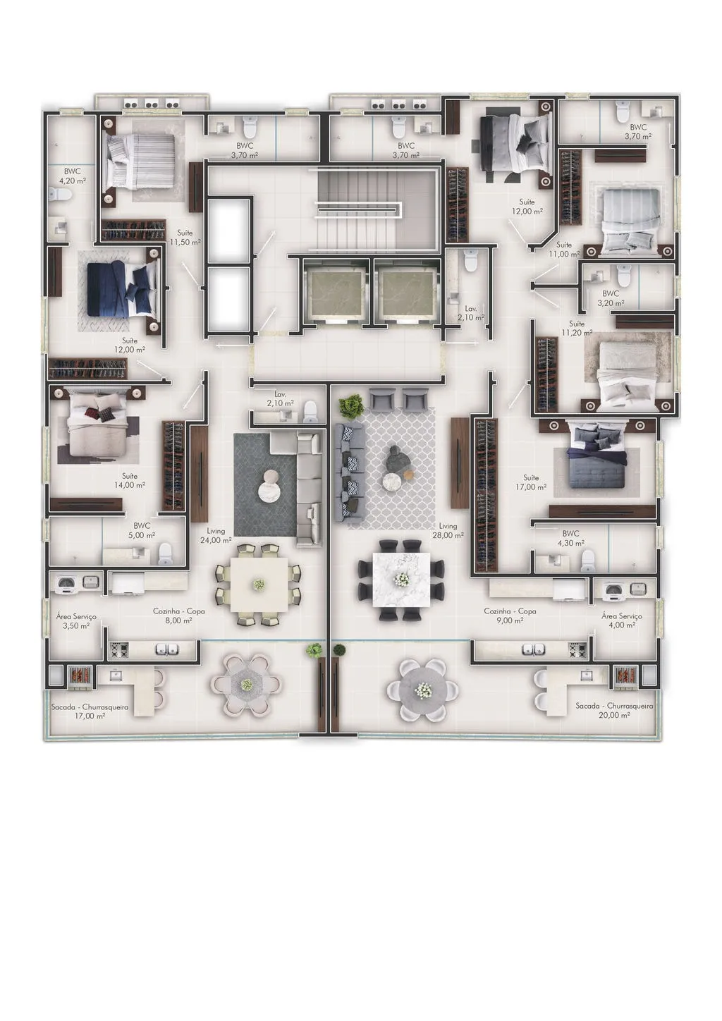 Imagem Apartamento à venda com 152m2 por R$ 3.450.000,00