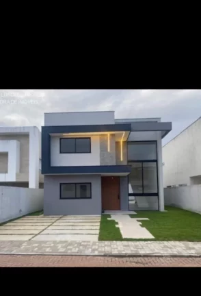 Imagem Venda de Casa em Condomínio de Luxo em Buraquinho, Lauro de Freitas-BA: 4 quartos, 4 suítes, 2 salas, 1 banheiro, 2 vagas, 295m².