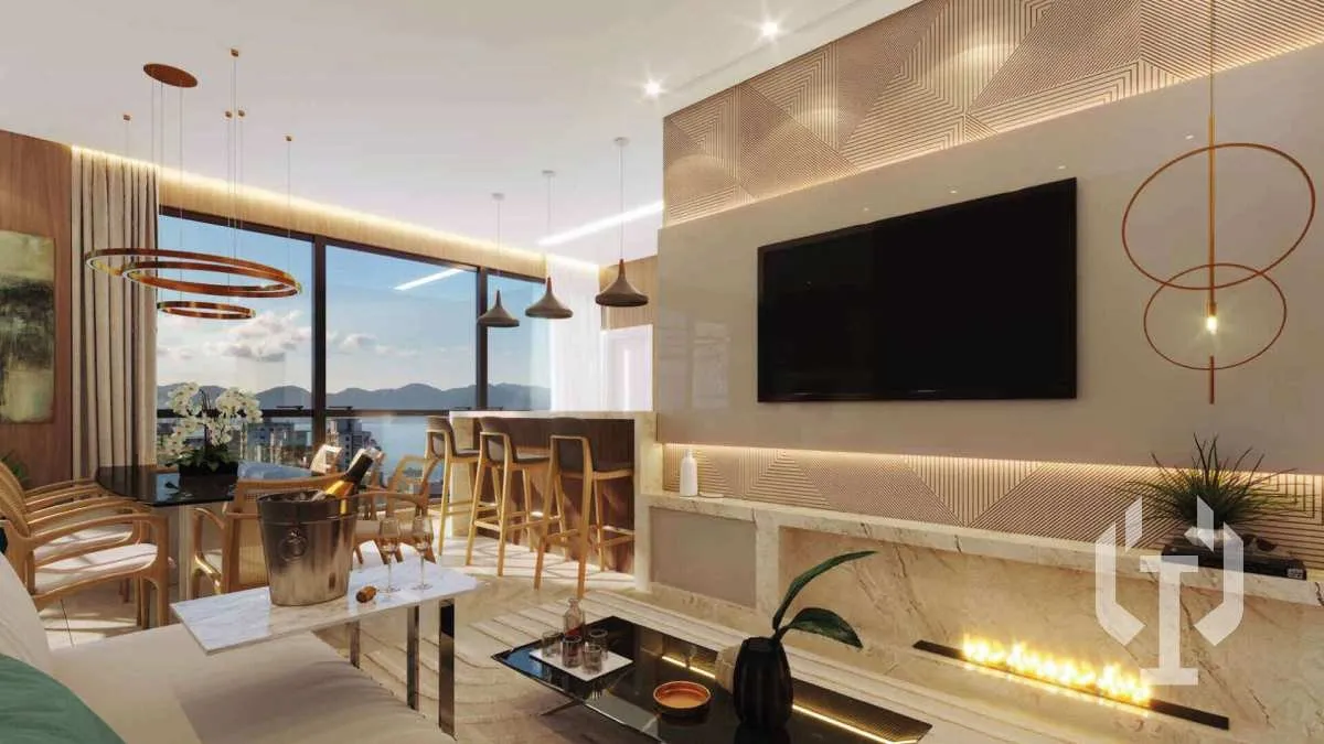 Foto do imóvel Apartamento de 2 suítes a 300 metros do mar, em Perequê
