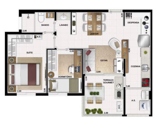 Imagem Apartamento com 1 Quarto à Venda, 58 m² em Vila Suzana - São Paulo