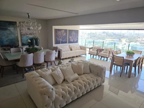 Imagem Apartamento alto luxo com três suítes vista mar varanda gourmet a venda na Colina A em Patamares