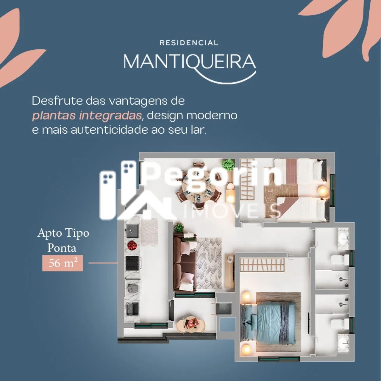 Imagem Apartamento à venda em Curitiba, Bairro Alto, com 2 quartos, 56,00m²