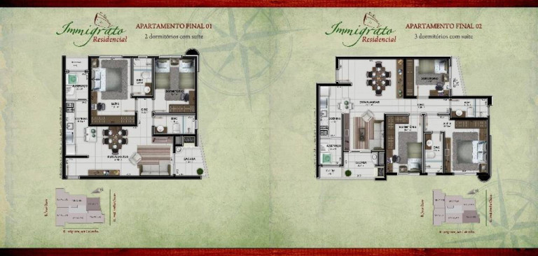 Imagem Apartamento com 2 Quartos à Venda, 70 m² em Colonial - Criciúma