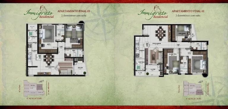 Imagem Apartamento com 2 Quartos à Venda, 70 m² em Colonial - Criciúma
